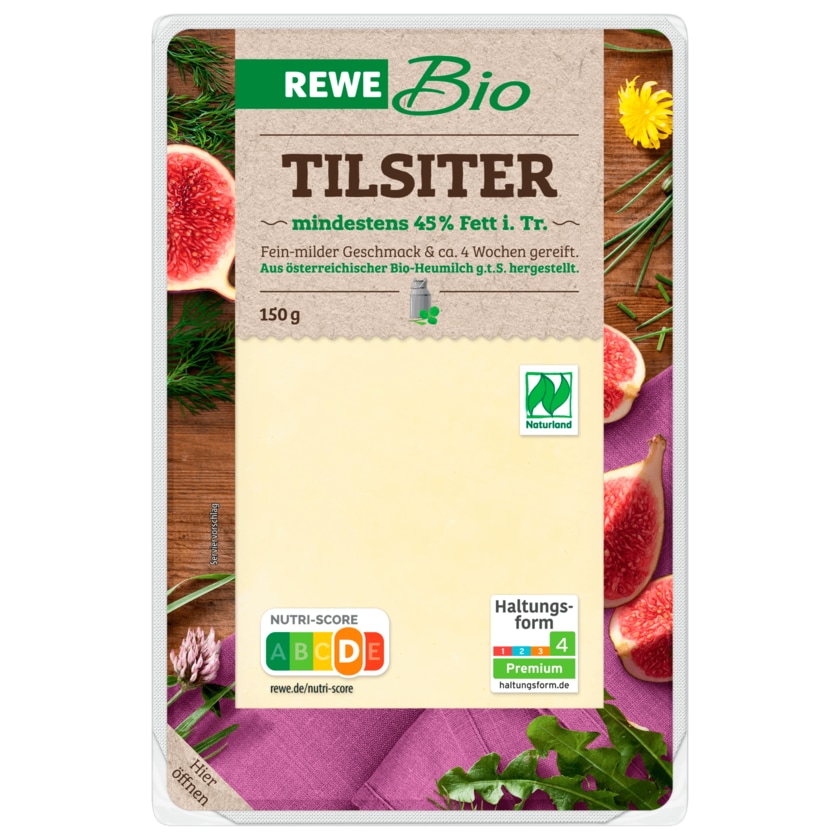 REWE Bio Tilsiter Scheiben 150g